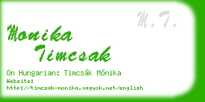 monika timcsak business card