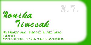 monika timcsak business card